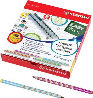 Ergonomická grafitová tužka pro leváky a praváky - STABILO EASYgraph - 48 ks balení - 1