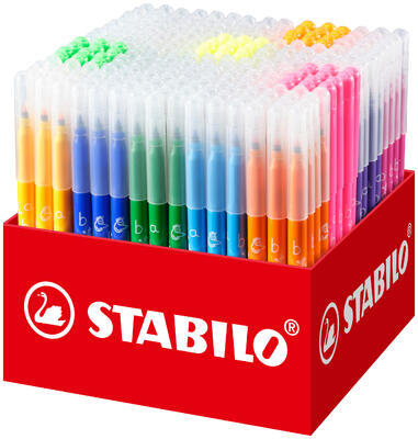 Vláknový fix - STABILO Trio A-Z - 240 ks balení - 20 různých barev - 1