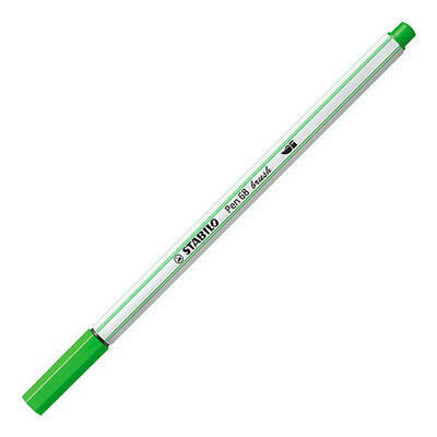 STABILO Pen 68 brush - světle zelená - 1