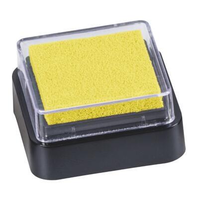 Razítkovací polštářek mini 3x3 cm - žlutý  