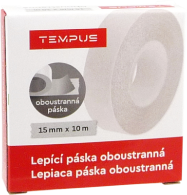 Lepicí oboustranná páska Tempus, 15mm x 10m  - 1