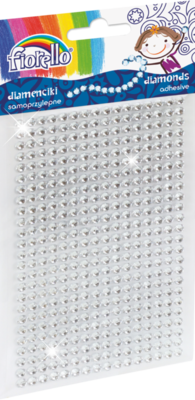 Samolepící perličky dekorační - bílé 400 ks