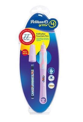 Pelikan Bombičkové pero Griffix 4 pro leváky - fialové/růžové - 1