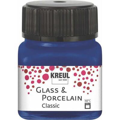 Barva na sklo a porcelán KREUL Classic 20ml - královská modrá