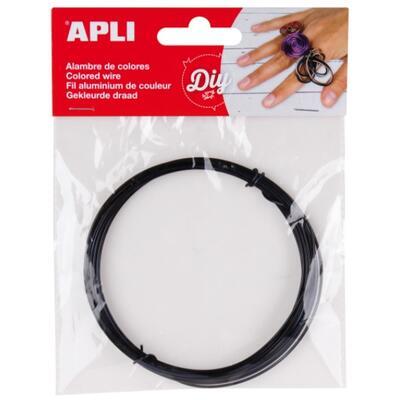 APLI modelovací drát, 1,5mmx5m, černý, 1ks
