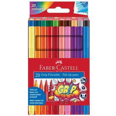 Faber-Castell Popisovače Grip Colour Marker - sada 20 ks - 1