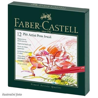 Faber-Castell PITT Artist Pen Brush - Atelier Box 12 ks  - 1
