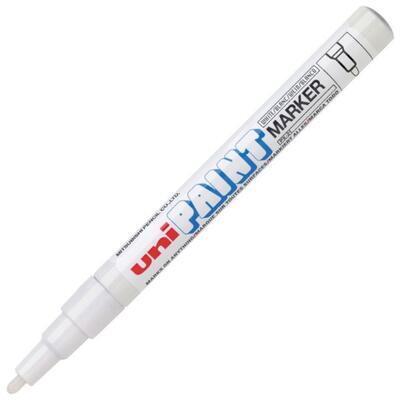 UNI PAINT Marker popisovač 0,8-1,2mm - bílý - 1