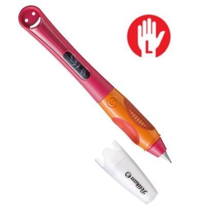 Bombičkové pero Pelikan Griffix 4 pro leváky - růžové/oranžové - Step by Step SYSTEM,blist - 1