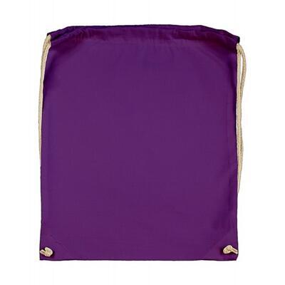 Bavlněný batoh 140 g/m2, 37x48 cm - fialový