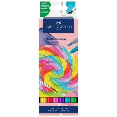 Faber-Castell Popisovače Goldfaber Aqua Dual, Candy, 6 ks - 1