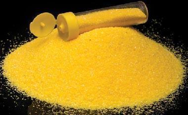 Barevný písek, 70 g - žlutá