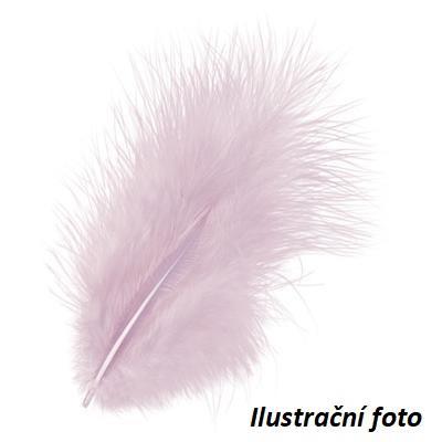 Peří Marabu 10 cm - růžové