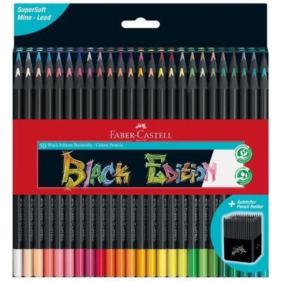 Faber-Castell Pastelky trojhranné Black Edition - 50ks - 1