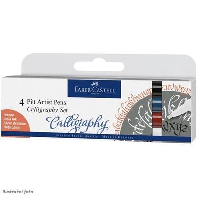 Faber-Castell Popisovače Pitt Artist Pens Calligraphy sada 4ks