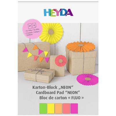 Blok barevných papírů, A4, 10 listů / neon - 1