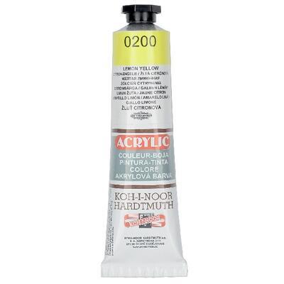 KOH-I-NOOR Akrylová barva Acrylic 40 ml č.0200 - žluť citrónová