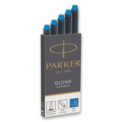 PARKER Inkoustové bombičky, omyvatelné - modré (5ks)