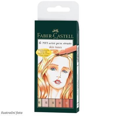 Faber-Castell PITT Artist Pen Brush - Skin 6 ks - 1