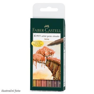 Faber-Castell PITT Artist Pen Brush - Terra 6 ks - 1