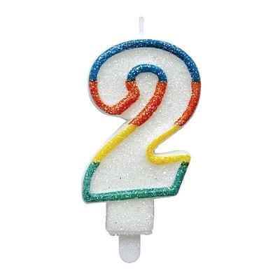 Číselná svíčka "2"