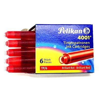 Pelikan Inkoustové bombičky  6 ks - červené - 1