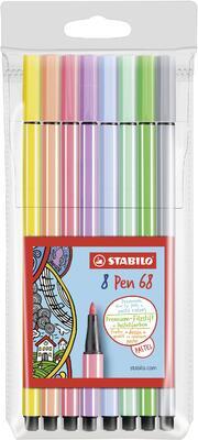 STABILO Pen 68, Sada pastelových barev 8 ks - 1