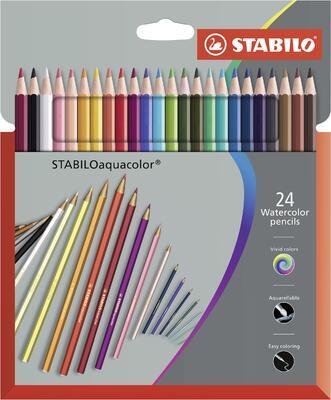 STABILO aquacolor akvarelové pastelky - 24 ks - 1
