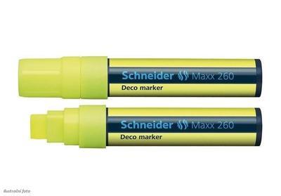 Křídový popisovač Schneider Maxx 260 - žlutý - 1