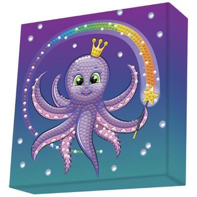 Diamantové malování DOTZIES - Kouzelná chobotnice 15x15cm, +6let