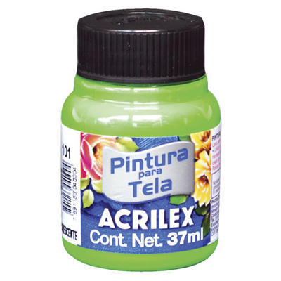 Acrilex Barva na textil 37ml - fluorescenční zelená 101 - 1