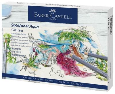 Faber-Castell Pastelky Goldfaber Aqua, dárková sada, 18ks - 1