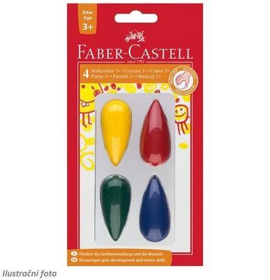 Faber-Castell Plastové pastelky do dlaně - 4 ks, od 3 let - 1
