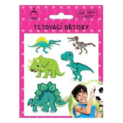Dětské tetovací obtisky - dinosauři 01