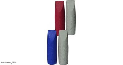 Faber-Castell Pryž a chránítko GRIP 2001 - 2ks červená, modrá, šedá - 1