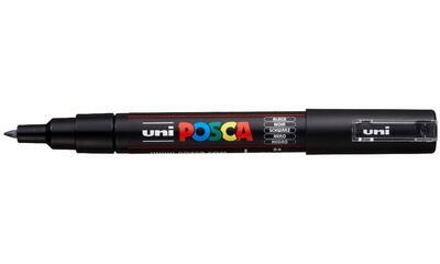 Akrylový popisovač UNI POSCA PC-1M - černý 24 / 0,7mm - 1