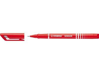 STABILO SENSOR  Liner inkoustový F, barva červená - 1