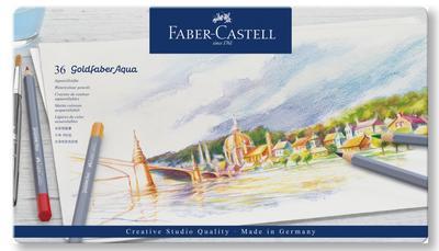 Faber-Castell Pastelky Goldfaber Aqua - 36 ks v plechu - 1