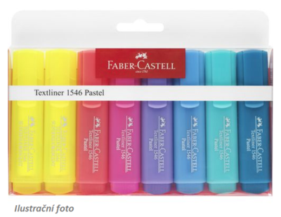 Faber-Castell Zvýrazňovač Textliner 1546 Pastel 8 ks - 1