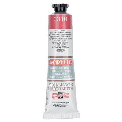KOH-I-NOOR Akrylová barva Acrylic 40 ml č.0310 - červená tmavá