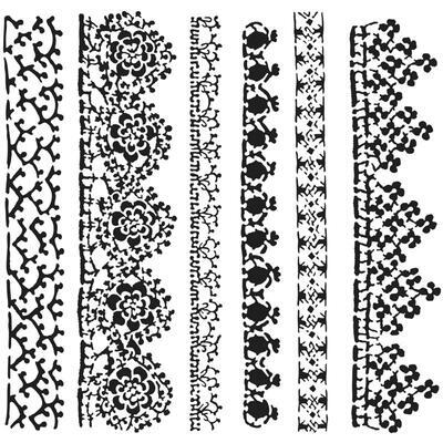 Šablona TCW 6"x6" 15,2x15,2 cm - Crochet Lace