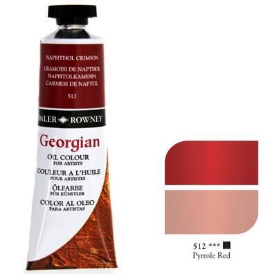 Daler & Rowney Georgian Oil 38ml - Naphthol Crimson 512, olejová barva - 1