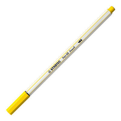 STABILO Pen 68 brush - žlutá - 1