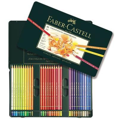 Faber-Castell Pastelky Polychromos - 60 ks v kovové etui - 1