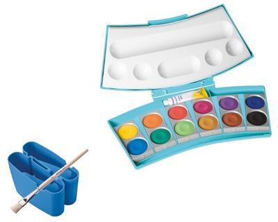 Vodové barvy ProColor 12 barev - modré balení - 1