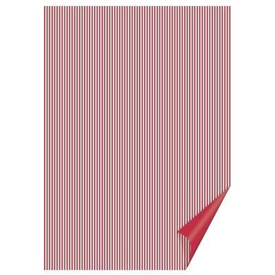 Happy Paper A4, 200 g/m2 - pruhovaný červený