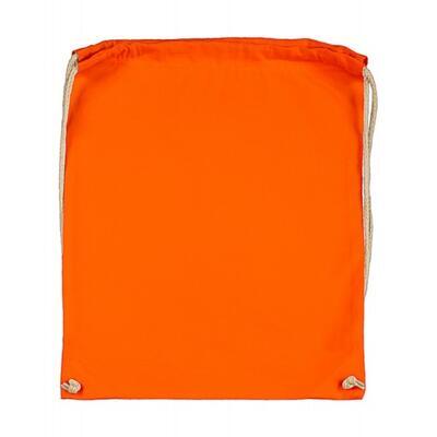 Bavlněný batoh 140 g/m2, 37x48 cm - oranžový