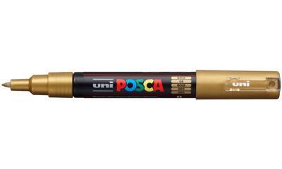 Akrylový popisovač UNI POSCA PC-1M - zlatý 25 / 0,7mm - 1