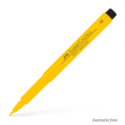 Faber-Castell PITT Artist Pen B - kadmiový žlutý č. 107 - 1