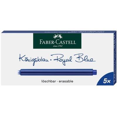 Faber-Castell Inkoustové bombičky - dlouhá modrá - 5 ks - 1